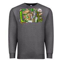 Charcoal Heather St Patricks love nurse Premium Sweatshirt - RacoonDesign