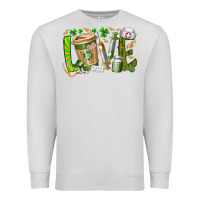 Dove Grey St Patricks love nurse Premium Sweatshirt - RacoonDesign