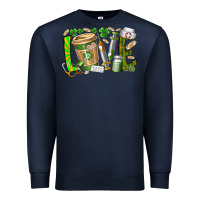 Navy St Patricks love nurse Premium Sweatshirt - RacoonDesign