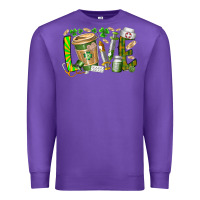 Purple St Patricks love nurse Premium Sweatshirt - RacoonDesign