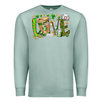 Seafoam St Patricks love nurse Premium Sweatshirt - RacoonDesign