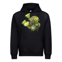 Black nylon hedgehog cactus Urban Hoodie - LillyAllenDesigns