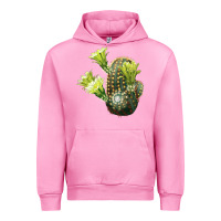 Fuchsia Pink nylon hedgehog cactus Urban Hoodie - LillyAllenDesigns