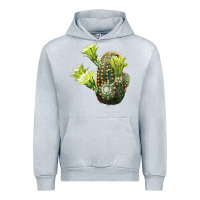 Heather Grey nylon hedgehog cactus Urban Hoodie - LillyAllenDesigns