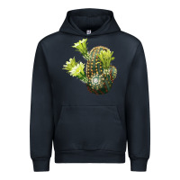 Navy nylon hedgehog cactus Urban Hoodie - LillyAllenDesigns