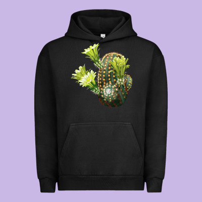 Nylon Hedgehog Cactus Urban Hoodie Designed By Lillyallendesigns
