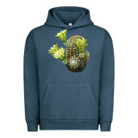 Pigment Midnight Navy nylon hedgehog cactus Urban Hoodie - LillyAllenDesigns