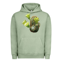 Pigment Oil Green nylon hedgehog cactus Urban Hoodie - LillyAllenDesigns