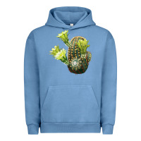 Pigment Pebble Blue nylon hedgehog cactus Urban Hoodie - LillyAllenDesigns