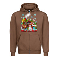 Chestnut merry christmas polar express Zipper Hoodie - Zillion Design Studio