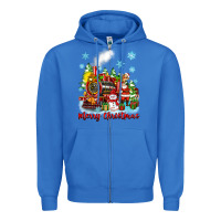 True Royal merry christmas polar express Zipper Hoodie - Zillion Design Studio
