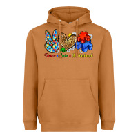 Meerkat peace love understand Heavyweight Hoodie - Zillion Design Studio