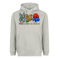 Moon Dust peace love understand Heavyweight Hoodie - Zillion Design Studio