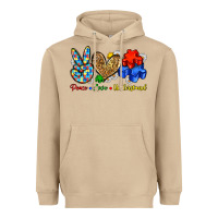 Mushroom peace love understand Heavyweight Hoodie - Zillion Design Studio