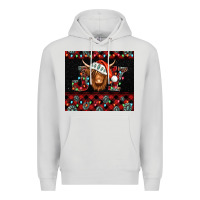 Dove Grey joy shaggy cow christmas Premium Hoodie - Jasminsmagicworld