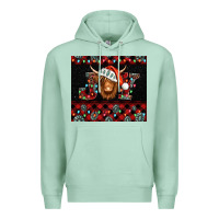 Seafoam joy shaggy cow christmas Premium Hoodie - Jasminsmagicworld