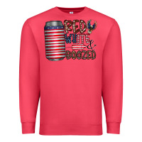 Cardinal red white  boozed Premium Sweatshirt - CowhideDigitalArt