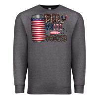 Charcoal Heather red white  boozed Premium Sweatshirt - CowhideDigitalArt