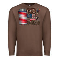 Chestnut red white  boozed Premium Sweatshirt - CowhideDigitalArt