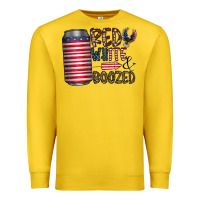 Lemon red white  boozed Premium Sweatshirt - CowhideDigitalArt