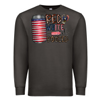 Smoke red white  boozed Premium Sweatshirt - CowhideDigitalArt