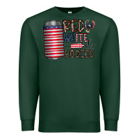 Sports Green red white  boozed Premium Sweatshirt - CowhideDigitalArt