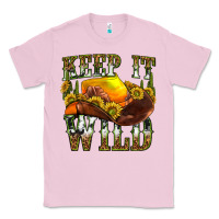 Bubblegum Pink keep it wild western Classic Tee - texasbilliewilder