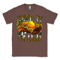 Chestnut keep it wild western Classic Tee - texasbilliewilder
