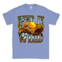 Colony Blue keep it wild western Classic Tee - texasbilliewilder