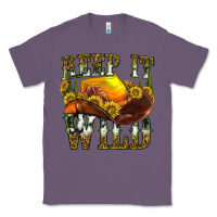 Lavender keep it wild western Classic Tee - texasbilliewilder