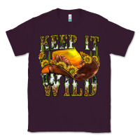 Plum keep it wild western Classic Tee - texasbilliewilder