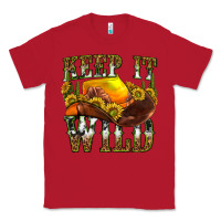 Red keep it wild western Classic Tee - texasbilliewilder