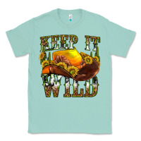 Seafoam keep it wild western Classic Tee - texasbilliewilder