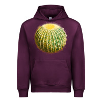 Mauve Wine golden barrel cactus Urban Hoodie - LillyAllenDesigns