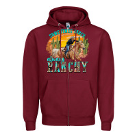 Burgundy sometimes fancy always ranchy Zipper Hoodie - texasbilliewilder