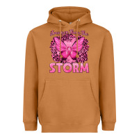 Meerkat Stronger Than The Storm Breast Cancer Heavyweight Hoodie - texasbilliewilder