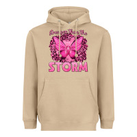 Mushroom Stronger Than The Storm Breast Cancer Heavyweight Hoodie - texasbilliewilder
