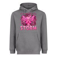 Storm Stronger Than The Storm Breast Cancer Heavyweight Hoodie - texasbilliewilder