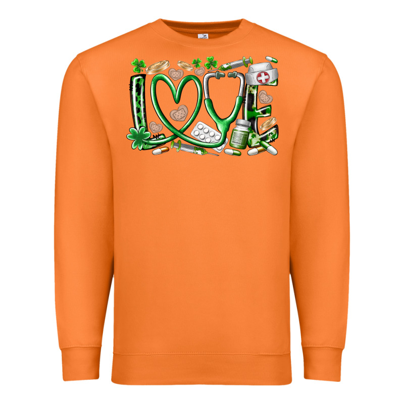 St.patricks Love Nurse Premium Sweatshirt by RacoonDesign | Teevron