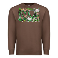 Chestnut st.patricks love nurse Premium Sweatshirt - RacoonDesign