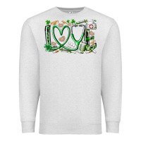 Oatmeal Heather st.patricks love nurse Premium Sweatshirt - RacoonDesign