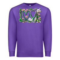 Purple st.patricks love nurse Premium Sweatshirt - RacoonDesign