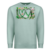 Seafoam st.patricks love nurse Premium Sweatshirt - RacoonDesign