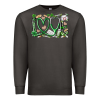 Smoke st.patricks love nurse Premium Sweatshirt - RacoonDesign