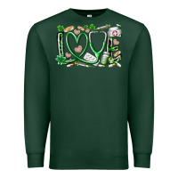 Sports Green st.patricks love nurse Premium Sweatshirt - RacoonDesign