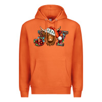 Carrot joy christmas shaggy cow Premium Hoodie - Jasminsmagicworld