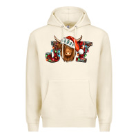 Tofu joy christmas shaggy cow Premium Hoodie - Jasminsmagicworld