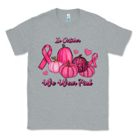 Heather Grey In October We Wear Pink Pumpkins Classic Tee - RanaPortraitStore