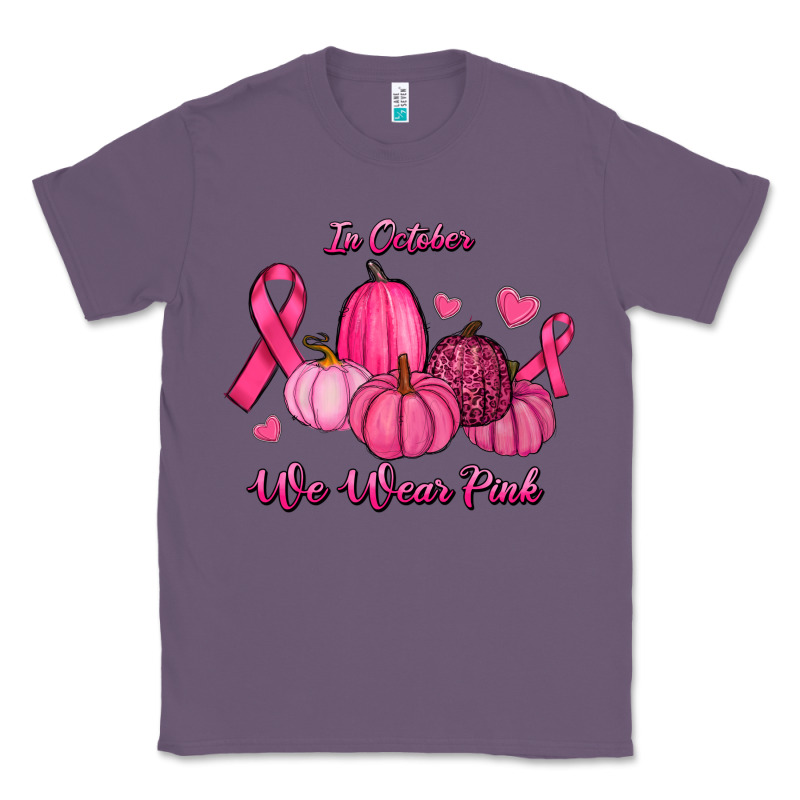 In October We Wear Pink Pumpkins Classic Tee by RanaPortraitStore | Teevron