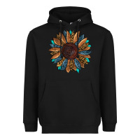 Black fall tooled lather leopard Heavyweight Hoodie - RanaPortraitStore